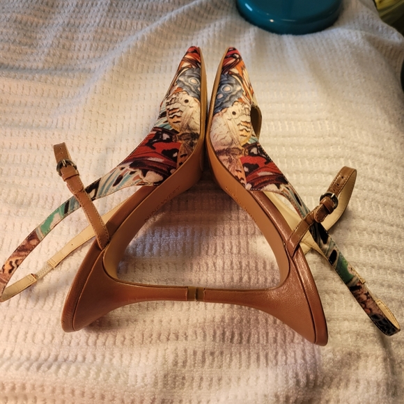 NINE WEST MULTICOLOR MARGOT BUTTERFLY PRINT SLING BACK SHOE - Picture 14 of 16